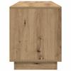TV Stand with LED Lights Artisan Oak 160.5x41x50 Cm