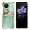 Premium Electroplated Glass Phone Case Pocket 2 With Marble Crack Design Hard Shell Cover