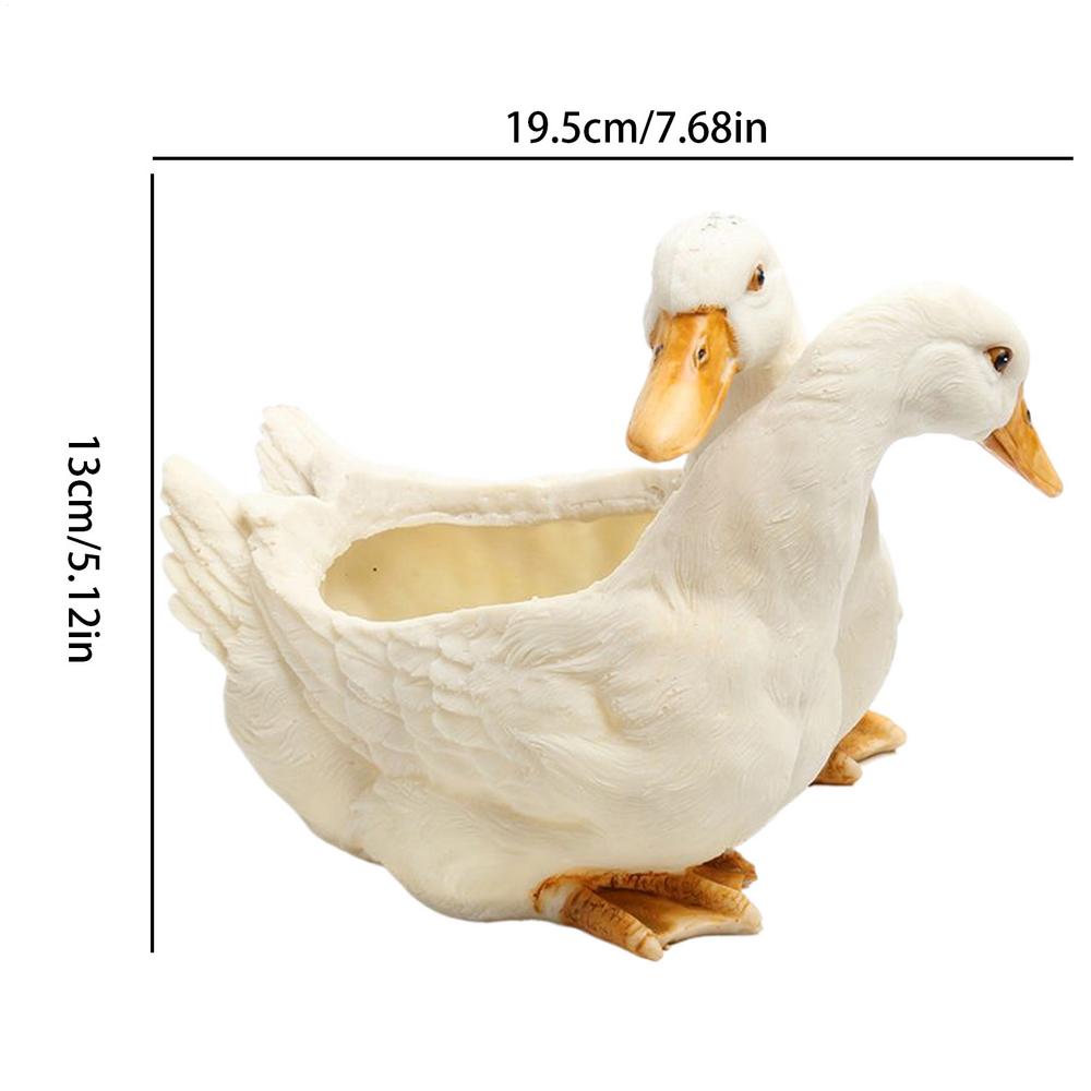 Funny Flower Pots Cute Plant Pot Key Storage Tray Decorative Duck Vases for Cactus Farmhouse Home Garden Indoor Outdoor