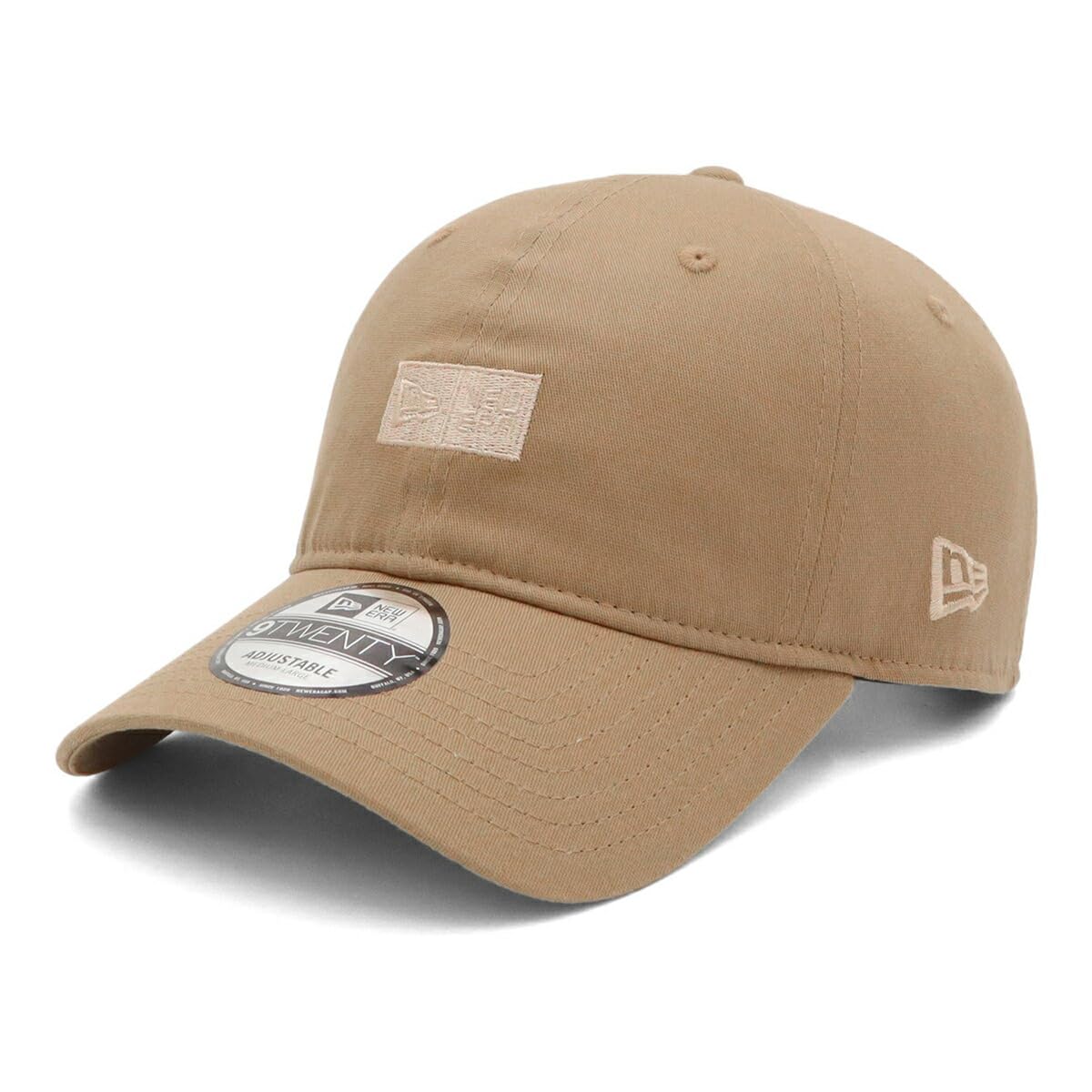

New Era 9TWENTY Mini Box Logo Khaki Size OD 920 Stretch Box NER36O6129 Cap, M/L, Cotton, Khaki, 14392278,
