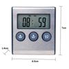 Portable Hangable Digital Cooking Thermometer Strong Magnetic Probe Sensor Oven Timer Safty Professional BBQ Heat Meter Baking