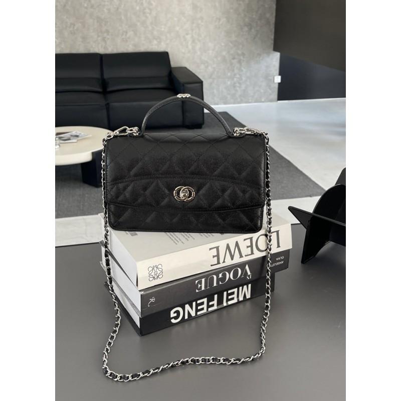 Xiaoxiangfeng Grid Chain Bag New Women's Fragrant Grandmother Handbag Fashionable Versatile Shoulder Crossbody