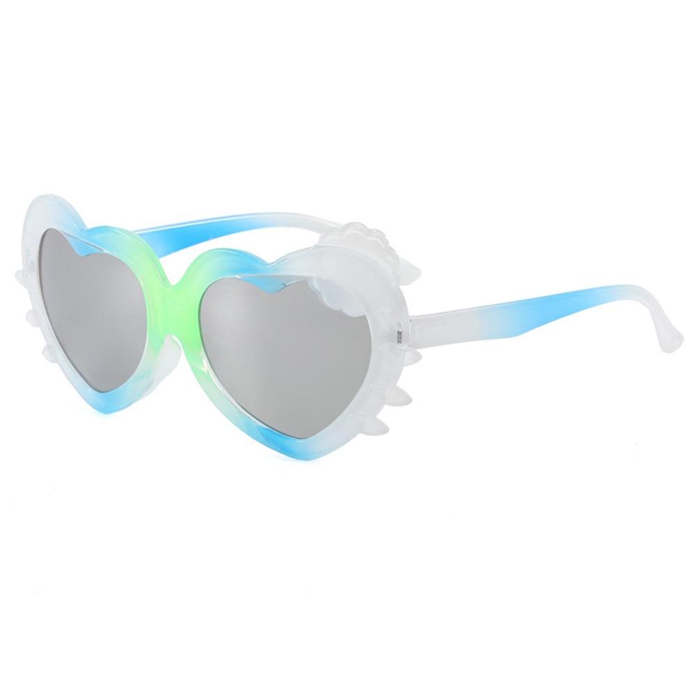 Fashion UV400 Kids Sunglasses Colorful Heart Shape Gradient Sunglasses Outdoor Children Eyewear for Boys Girls