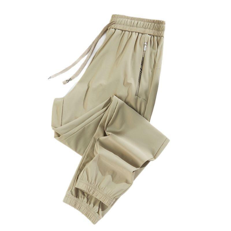 

Мужские спортивные штаны Ice Silk, легкие, крутые, унисекс, мужские/женские, эластичные, спортивные брюки для тренировок XXXXXL хаки