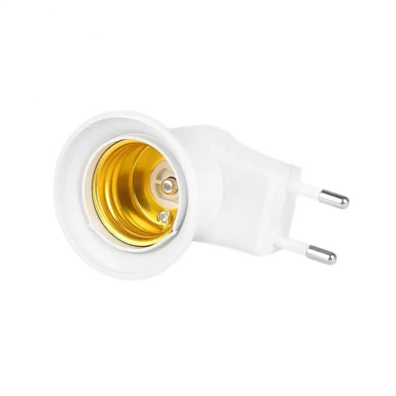 E27 LED Light Lamp Bulbs Socket Base Holder EU/US Plug Adapter ON/OFF Switch White