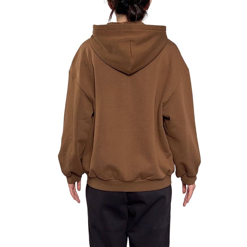 Puma Casual Solid Color Loose Fit Drop Shoulder Long Sleeve Zipper Hooded Jacket Women jackets 636312-85