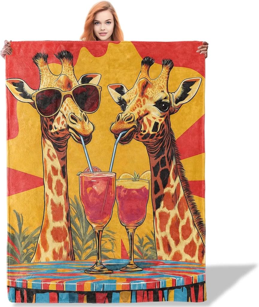 1PC Cute Animal White Rabbit Throw Thin Blanket Gifts for Couch Bed Car Home Camping for Bunny Dogs Panda Lovers all season use