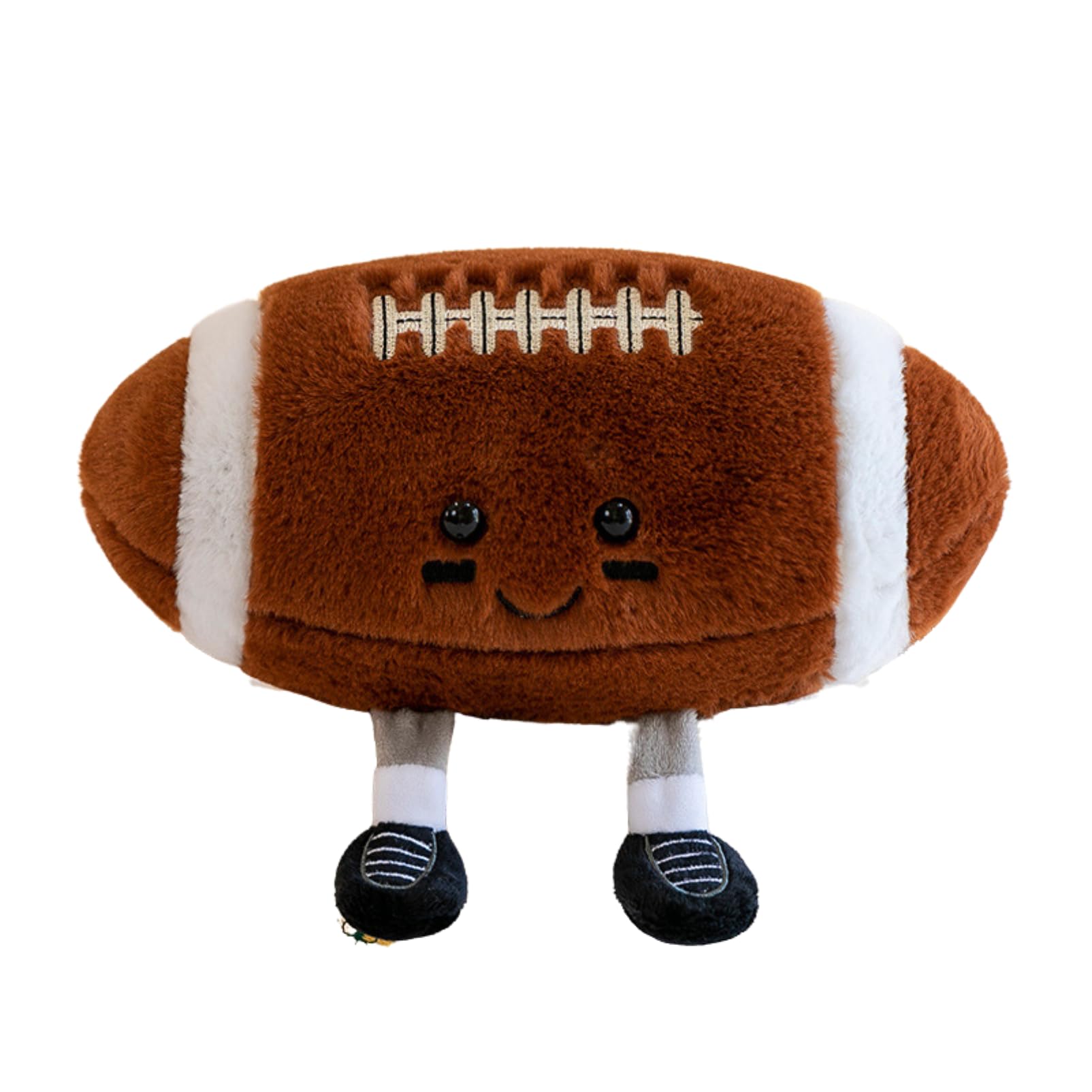 

COZENTA Ball Cushion Plush Toy Body Pillow, Soft and Cute (Rugby Ball, 25cm)