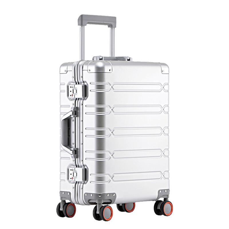 20" & 24" Durable Aluminum-Magnesium Alloy Carry-on & Large Capacity Travel Trolley Case