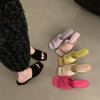 First Encounter Season Annual Slope Sandals Fashion Seaside Cool Slippers Summer Wear Open-Toed High Heels