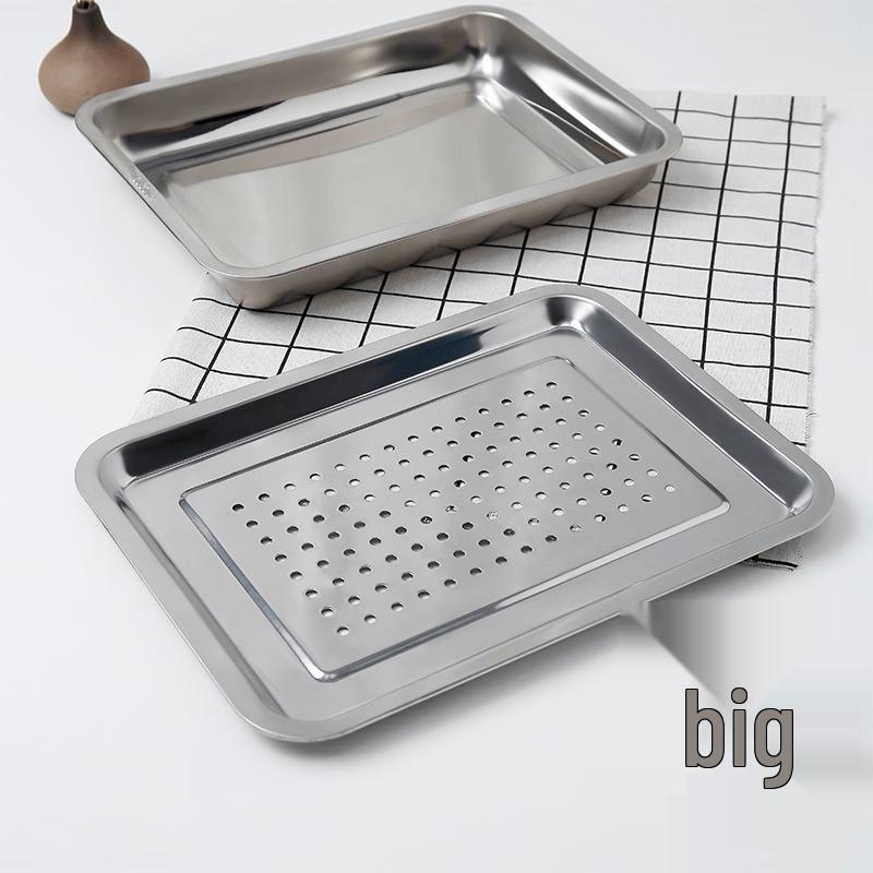 Ming Zhan Xuan Stainless Steel Double-Layer Draining Tray