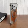 Magnetic Metal Phone Case With Built-in Kickstand IPhone 16 Pro Max 17 15 Aluminum Armor Cover