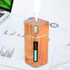 Tragbarer Mini-Luftbefeuchter Holzmaserung 300ml Ultraschall Auto USB Aroma Air Diffusor Farbige LED Lampe Humidificador Für Auto Home Office