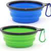 Collapsible Silicone Pet Bowl for Travel - Dog Food & Cat Water Dish