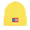 Puerto Rico Flag Warm Knit Cap Beanie, Patriotic Skullies Beanies Windproof Thermal Simple Headwear Knitted Cap Beanie