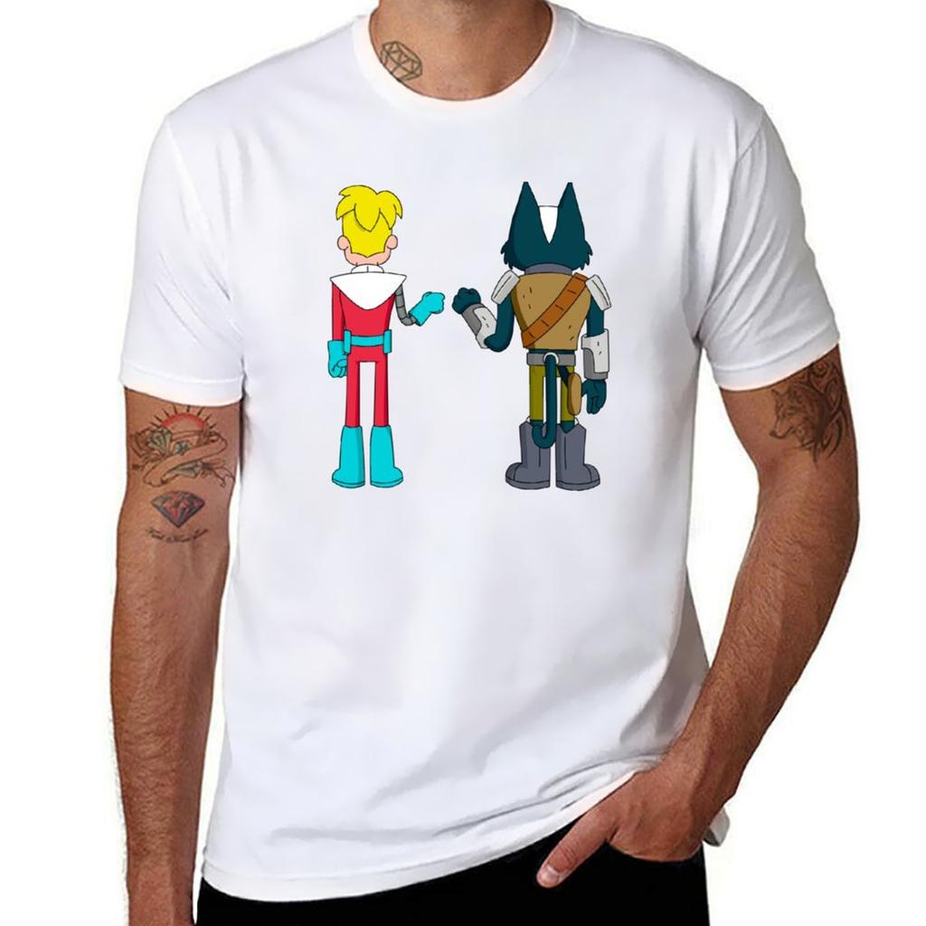 Gary And Avocato Fist Bump Final Space Fan Art Tshirt Unisex T Shirt Cotton High Quality T Shirts For Unisex Graphic Tees Tshirt