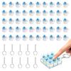 Tastenklicker Fidget Set 30 Stück 3D-gedruckte mechanische Schalter 10 Schlüsselanhänger Tragbar für Kinder Erwachsene Angstlinderung
