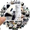 50PCS Cute Panda Cartoon Animals Graffiti Stickers DIY Phone Guitar Laptop Notebook Suitcase Cup Waterproof Sticker Kids Toy