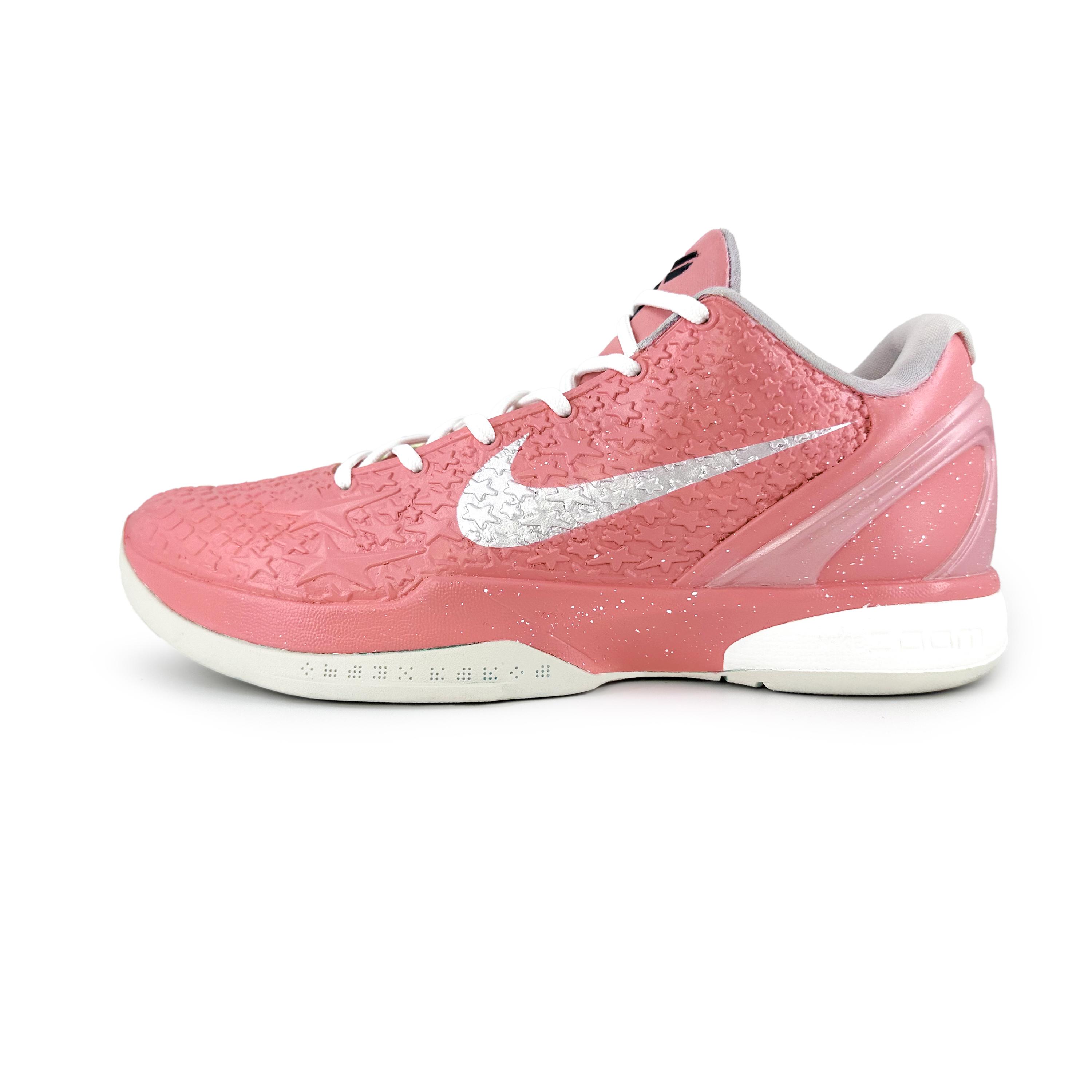 

Nike Zoom Kobe 6 Cushioning, Wear Resistant Low top Basketball Shoes Men s Pink Silver FQ3546-100(Team258-) 42