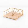 Durable Iron Tissue Box Square Sturdy Napkin Holder Decorative Tabletop Table Storage Table Storage
