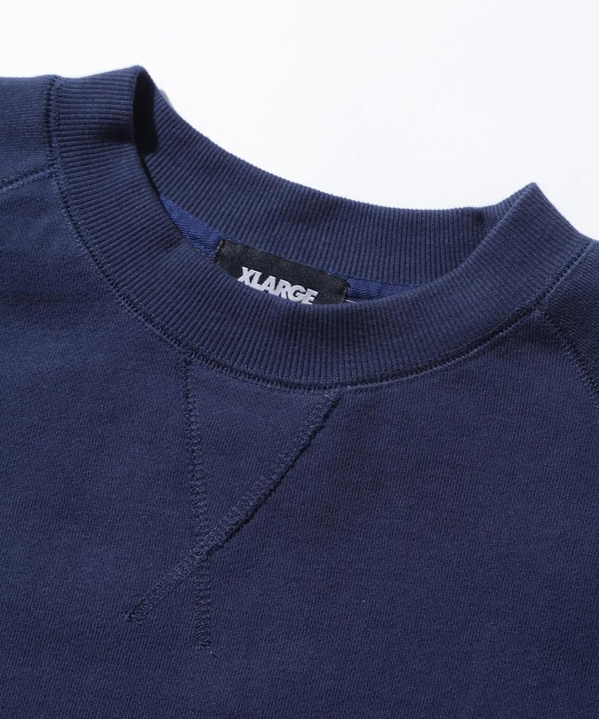 Military Raglan Crewneck Navy [Extra Large] Men's Sweatshirt,