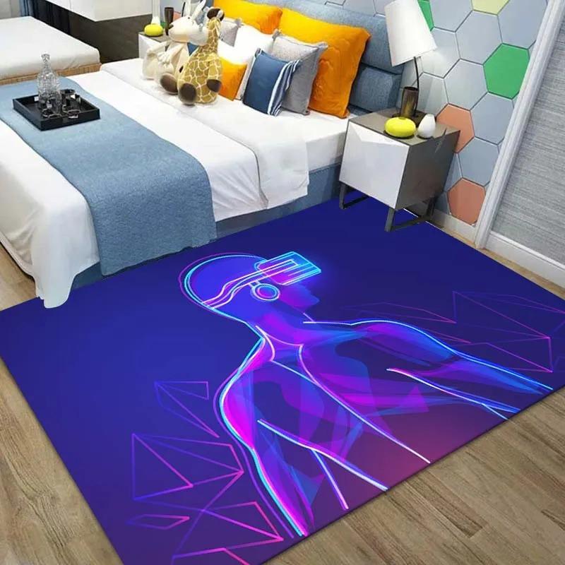 Abstract Sci-fi Characters Printed Floor Mats Front Door Decoration Home Living Room Floor Mats