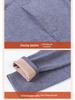 Men's Winter Fleece-Lined Camel Wool Base Layer Set - Warm Cotton Underwear and Pants for Middle-Aged and Elderly