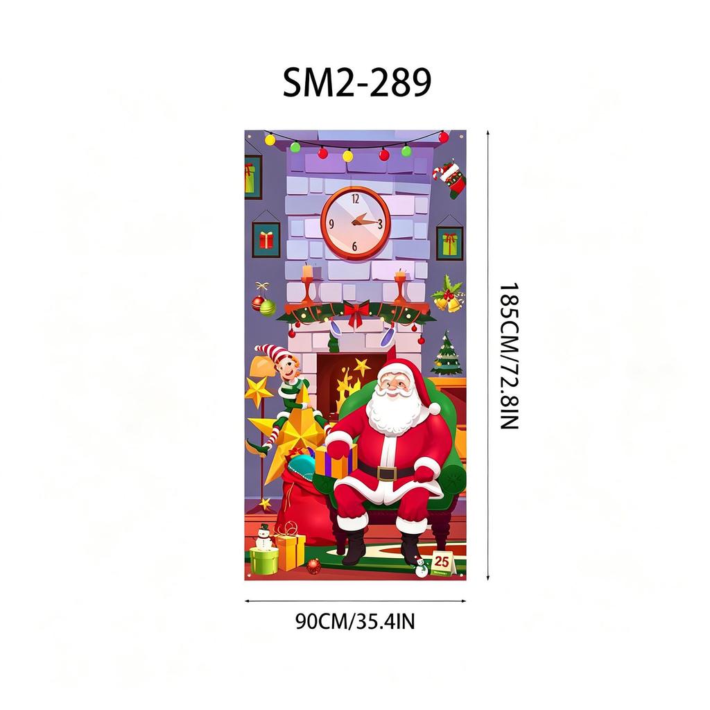 Santa Claus Christmas Hanging Cloth Background Decoration