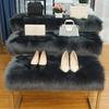 30/40/60cm Doormat Wide Application Polyester Faux Fur Sheepskin Simple Area Rug Halloween Welcome Resistant Carpet For Home