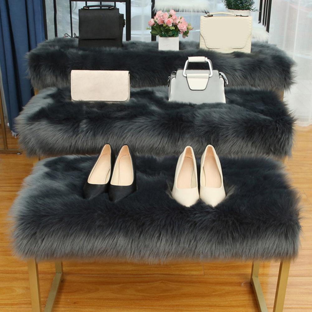 30/40/60cm Doormat Wide Application Polyester Faux Fur Sheepskin Simple Area Rug Halloween Welcome Resistant Carpet For Home