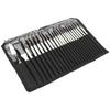 24Pcs Painting Brush Set Nylon Wool Wooden Handle with Bag for Acrylic Watercolor Paint