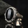 Hip-hop Style Men's Magic Eye Silver  Opening Aged Ring
