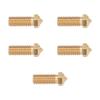 5PCS Brass Material 3D Printer Nozzle Precision Nozzle Extruder Nozzle for QIDI X Max3 Smart3 Plus3