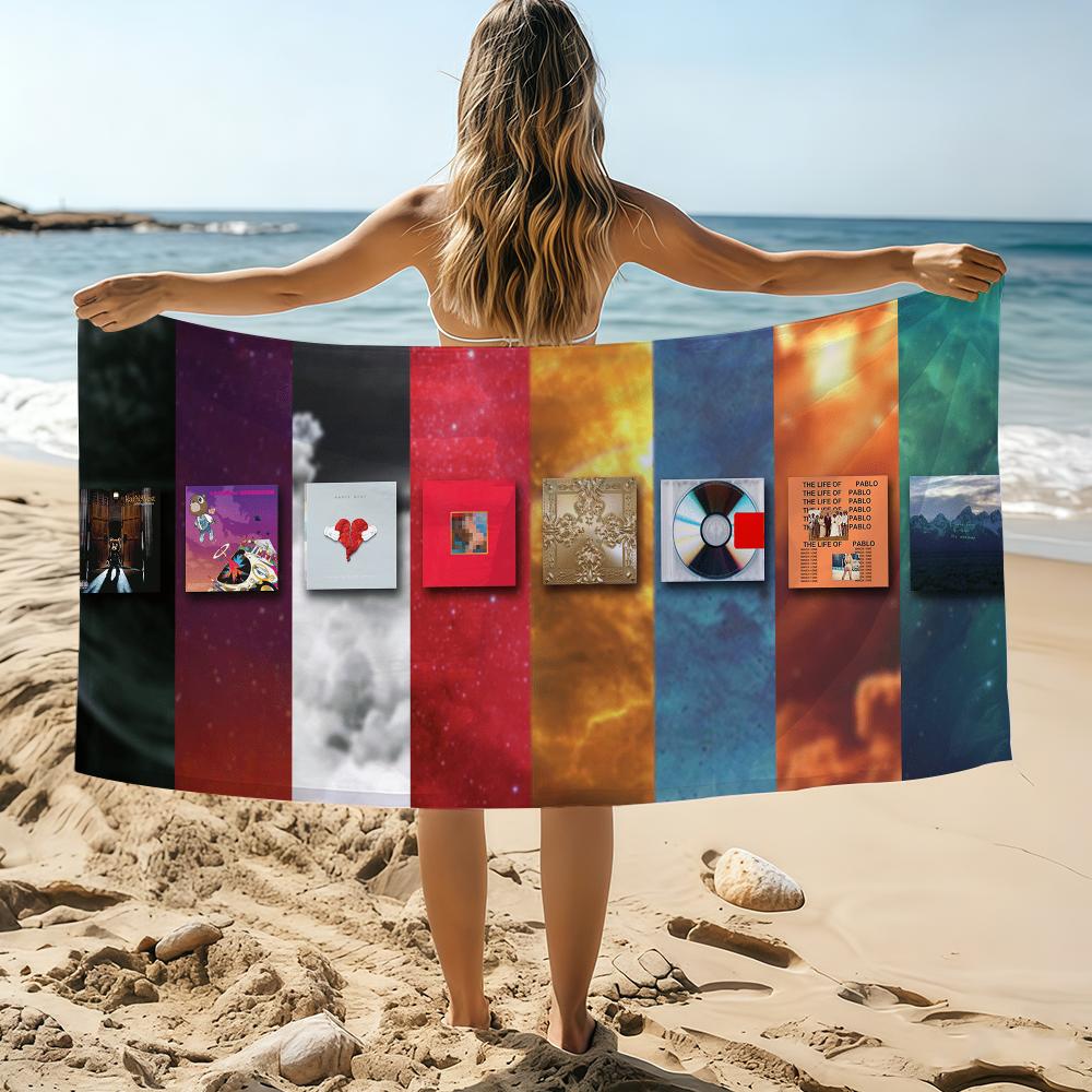 

Rapper Kanye West Graduation Towel Beach Towel Oversized Quick Dry Towel Absorbent Soft Swim BeachTowels for Men Women W40*H60(CM)