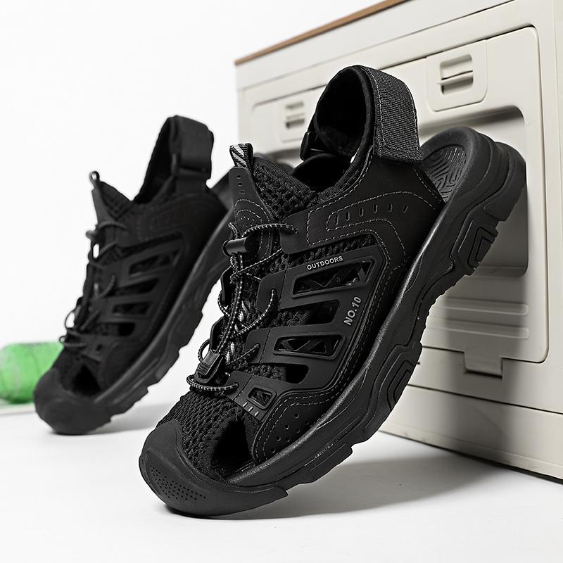 Men's Leather Sandals Beach Sandals