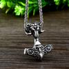 Thor's Hammer Necklace Valknut Nordic Viking 298