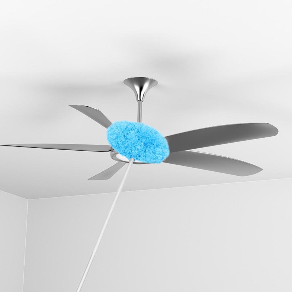 Multipurpose Dusting Brush Flexible PP Wire Aluminum Pole Sturdy Long Handle Extendable Ceiling Fan Cleaner Window Blind Cleaner
