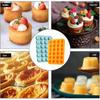 2PCS Silicone Mini Muffin & Cupcake Pan Set, Little Cook 24 Cups Mini Muffin Baking Pan, Non-Stick, BPA Free, Dishwasher Safe, Perfect for Making