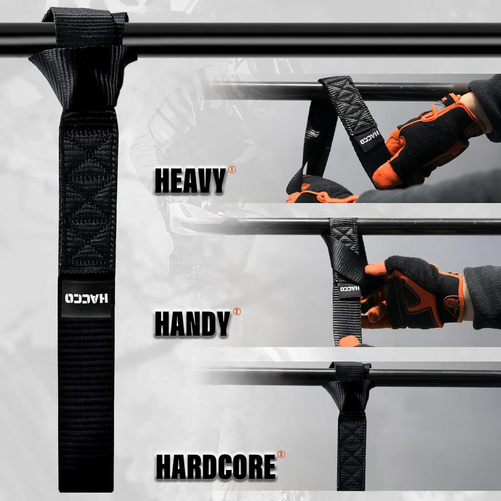 8PK Soft Loop Motorcycle Tie-Down Straps, 1.6 X 17Inch 10000LB Break Strength, Heavy Duty Tie Down Loops For Securing ATV, UTV, Dirt Bike, Lawn &