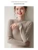 Women's Cashmere Ribbed Midi Dress - Autumn/Winter Solid Color, Slimming Over-Knee Wool Sweater.