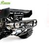 2 Hole Exhaust Pipe Silencer Power Riser or Rear Bumper Kit Fit for 1/5 HPI ROFUN BAHA ROVAN KM BAJA 5B Rc Car Toys Parts