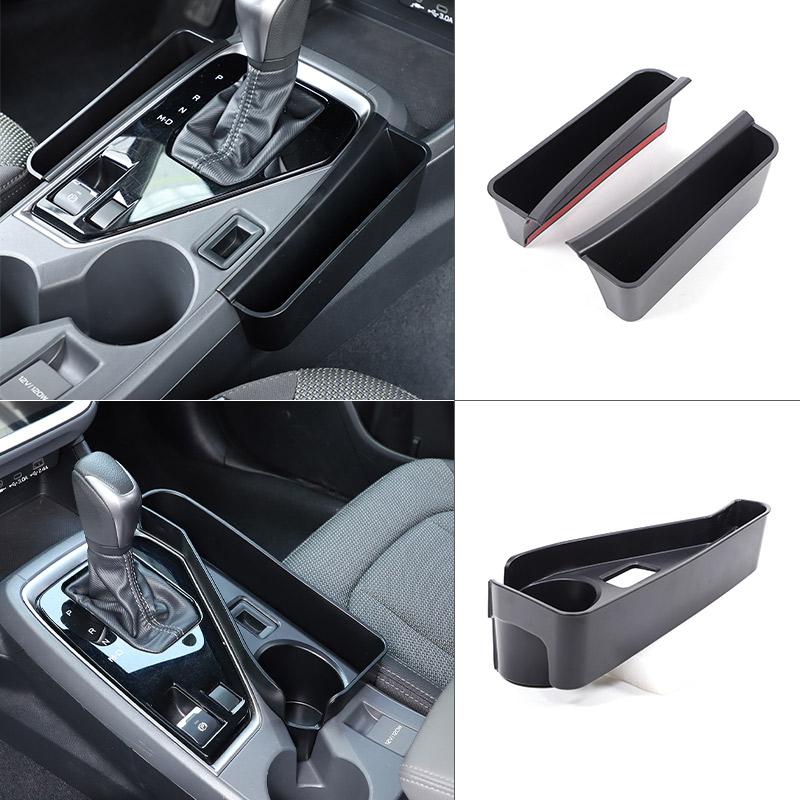 For Subaru Crosstrek 2026 2026 ABS Black Car Center Console Side Storage Box Cup Holder Storage Box Car Interior Accessories