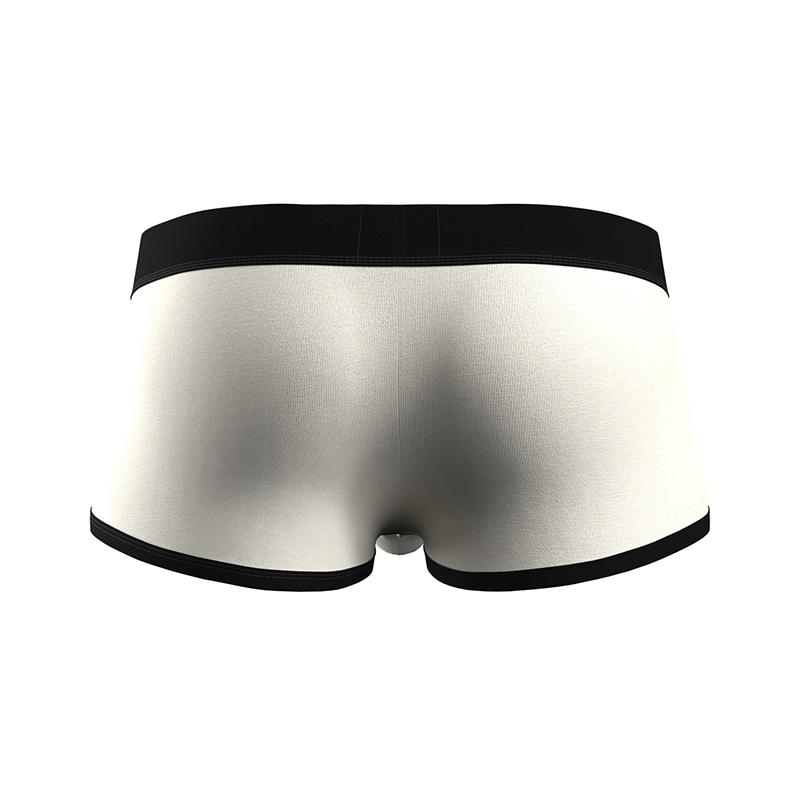 Men's Low Waist Solid Color Boxer Briefs Breathable Sexy Pouch Underwear Male Trunks Panties U-Convex Pouch Underwear
