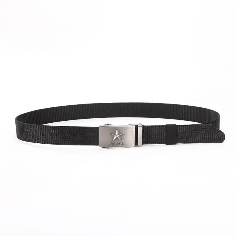 Men's Military Style Woven Nylon Belt for Outdoor and Casual Wear
