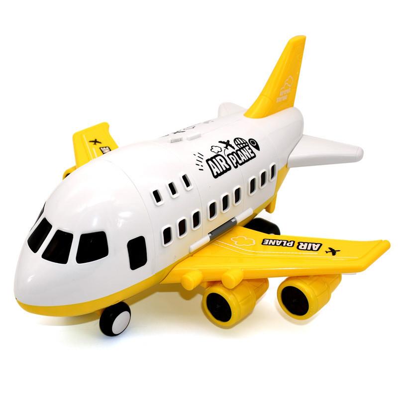 Model Airplane Toy Set With Inertia Mechanism And Storage For Boys And Kids