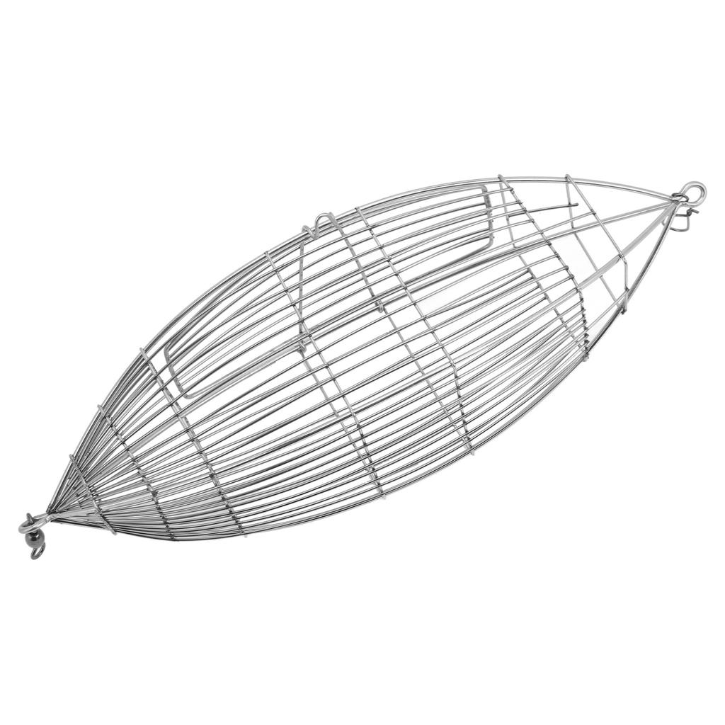 Fishing Bait Cage Stainless Steel Lure Cage Carp Fishing Trap Basket Feeder Holder for Shrimp Crab