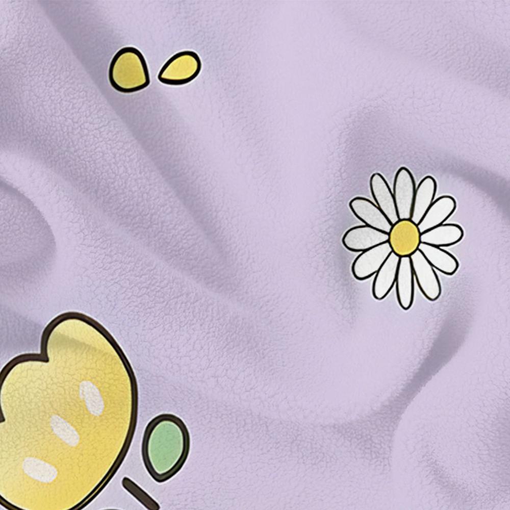 Lavender Starry Soft Flannel Blanket Breathable Warm Throw for Office Car Sofa Kids Room Birthday Xmas Gift