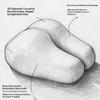 Creative Hip-shaped Pillow 1Pcs Portable 3D Soft Foam Bolster Skin-friendly Cushion for Stomach Sleeping Travel