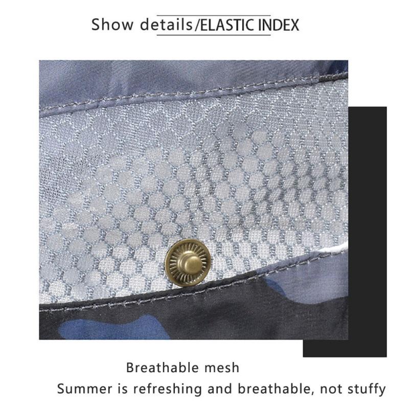 Outdoor Sun Hat Breathable Wide Brim Hat UPF 50+ Sun Protection Mesh Hat For Travel Fishing Safari