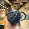 Planet Mug with Lid Coffee Cup Ceramic Oatmeal Cup Female Cute Couple Water Cup Home Creative Breakfast Cup